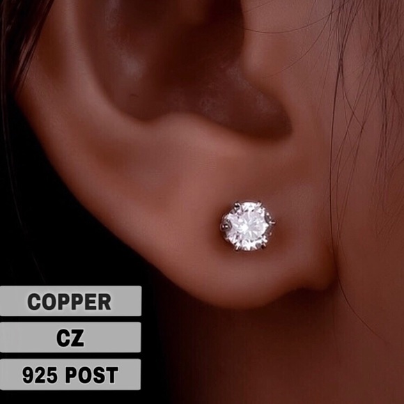 🔵𝟲𝟱%𝗢𝗙𝗙 𝗯𝘂𝗻𝗱𝗹𝗲𝘀 𝟯+🔵 NEW 925 CZ Filigree Round Studs - Picture 1 of 13